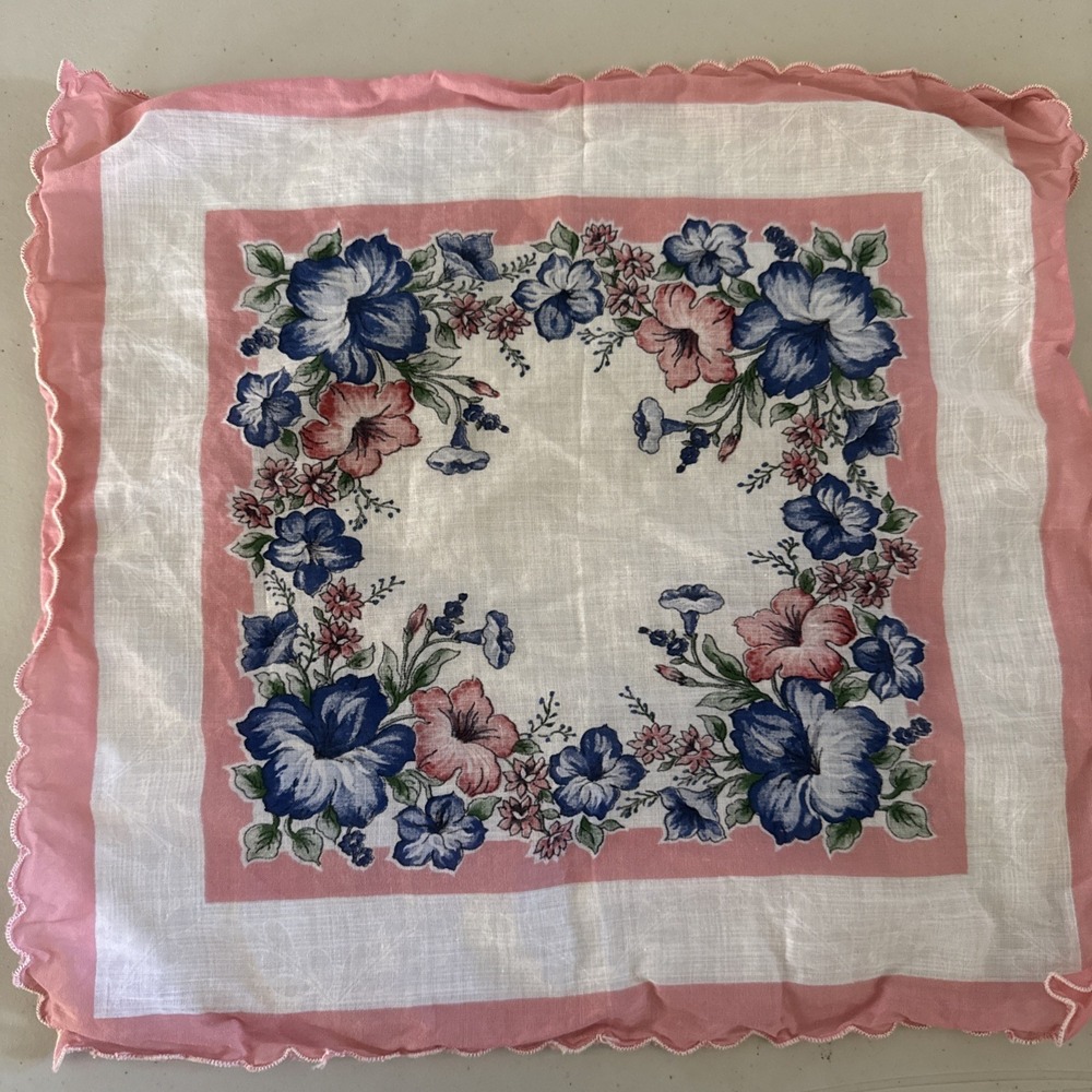 Vintage Handkerchief 12" Square  #547